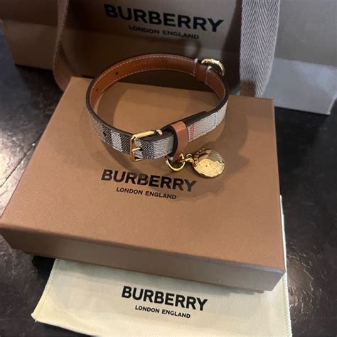 burberry pet zwart|burberry dog collars.